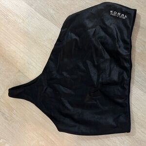 Koral Black Crop Top